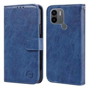 For Xiaomi Redmi A1 / A1+ Skin Feeling Oil Leather Texture PU + TPU Phone Case(Dark Blue)