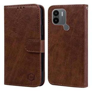 For Xiaomi Redmi A1 / A1+ Skin Feeling Oil Leather Texture PU + TPU Phone Case(Brown)