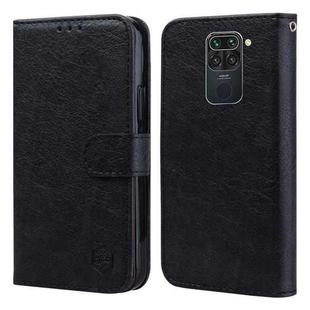 For Xiaomi Redmi Note 9 / 10X 4G Skin Feeling Oil Leather Texture PU + TPU Phone Case(Black)