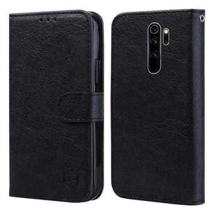 For Xiaomi Redmi Note 8 Pro Skin Feeling Oil Leather Texture PU + TPU Phone Case(Black)