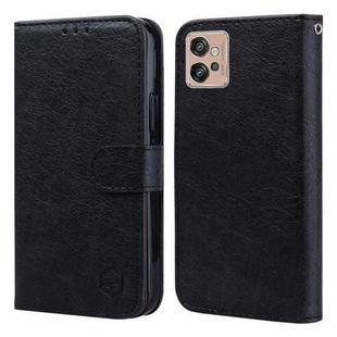 For Motorola Moto G32 Skin Feeling Oil Leather Texture PU + TPU Phone Case(Black)