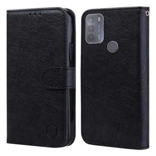 For Motorola Moto G50 Skin Feeling Oil Leather Texture PU + TPU Phone Case(Black)