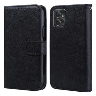 For Motorola Moto G Power 2023 Skin Feeling Oil Leather Texture PU + TPU Phone Case(Black)
