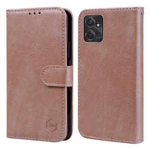 For Motorola Moto G Power 2023 Skin Feeling Oil Leather Texture PU + TPU Phone Case(Champagne)