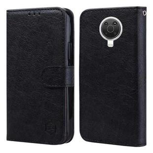 For Nokia G20 6.3 Skin Feeling Oil Leather Texture PU + TPU Phone Case(Black)