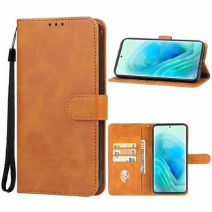For Itel S23+ Leather Phone Case(Brown)