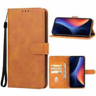 For Itel P55 Leather Phone Case(Brown)