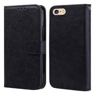For iPhone 6 / 7 / 8 / SE 2022 Skin Feeling Oil Leather Texture PU + TPU Phone Case(Black)
