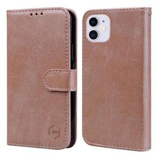 For iPhone 11 Skin Feeling Oil Leather Texture PU + TPU Phone Case(Champagne)