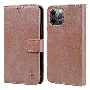For iPhone 11 Pro Skin Feeling Oil Leather Texture PU + TPU Phone Case(Champagne)
