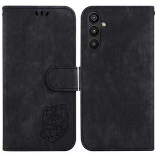 For Samsung Galaxy A54 5G Little Tiger Embossed Leather Phone Case(Black)