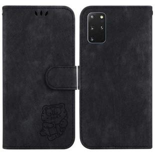 For Samsung Galaxy S20+ Little Tiger Embossed Leather Phone Case(Black)