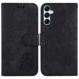 For Samsung Galaxy A15 Little Tiger Embossed Leather Phone Case(Black)