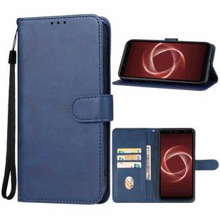 For Fujitsu Arrows Be4 Plus/F-41B/BZ02 Leather Phone Case(Blue)