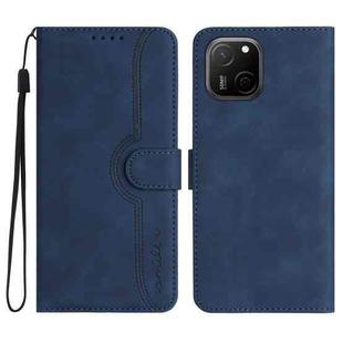 For Huawei Maimang A20 Heart Pattern Skin Feel Leather Phone Case(Royal Blue)