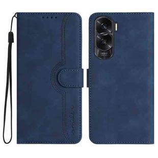 For Honor X50i Heart Pattern Skin Feel Leather Phone Case(Royal Blue)