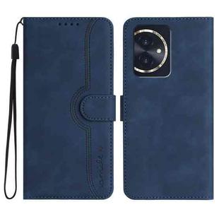 For Honor 100 Heart Pattern Skin Feel Leather Phone Case(Royal Blue)