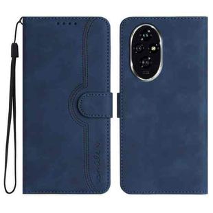 For Honor 200 Pro Heart Pattern Skin Feel Leather Phone Case(Royal Blue)