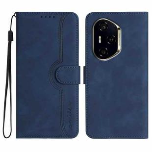 For Honor 300 Pro / Honor 300 Ultra Heart Pattern Skin Feel Leather Phone Case(Royal Blue)