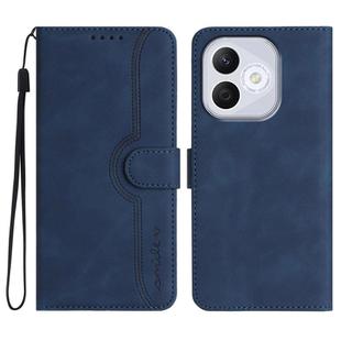 For Honor 400 Lite Global Heart Pattern Skin Feel Leather Phone Case(Royal Blue)