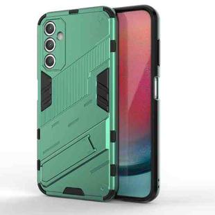 For Samsung Galaxy A25 5G Punk Armor 2 in 1 PC + TPU Shockproof Phone Case with Invisible Holder(Green)