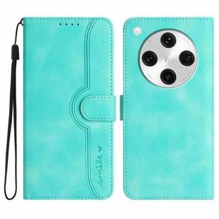 For OPPO Find X8 Pro Heart Pattern Skin Feel Leather Phone Case(Light Blue)