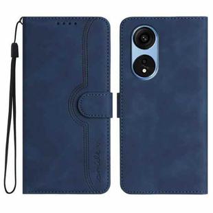 For OPPO A1 Pro / Reno8 T 5G Global Heart Pattern Skin Feel Leather Phone Case(Royal Blue)