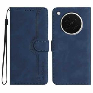 For OPPO Find X8s Heart Pattern Skin Feel Leather Phone Case(Royal Blue)