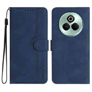 For Realme P3 Pro Heart Pattern Skin Feel Leather Phone Case(Royal Blue)