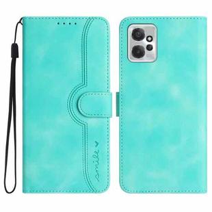 For Motorola Moto G Power 2023 Heart Pattern Skin Feel Leather Phone Case(Light Blue)