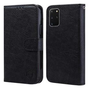 For Samsung Galaxy S20+ Skin Feeling Oil Leather Texture PU + TPU Phone Case(Black)