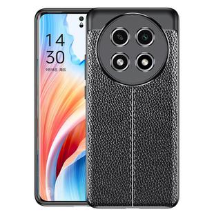 For OPPO A2 Pro Litchi Texture Shockproof TPU Phone Case(Black)