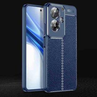For OPPO A79 5G / A2 5G Litchi Texture Shockproof TPU Phone Case(Blue)