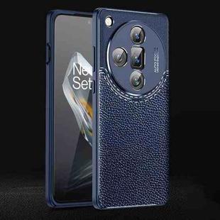 For OPPO Find X7 Ultra Litchi Texture Shockproof TPU Phone Case(Blue)