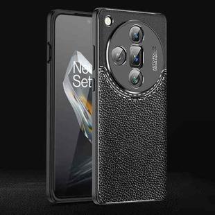 For OPPO Find X7 Ultra Litchi Texture Shockproof TPU Phone Case(Black)