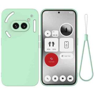 For Nothing Phone 2a Pure Color Liquid Silicone Shockproof Phone Case(Green)