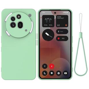 For Nothing Phone 3a Pro Pure Color Liquid Silicone Shockproof Phone Case(Green)