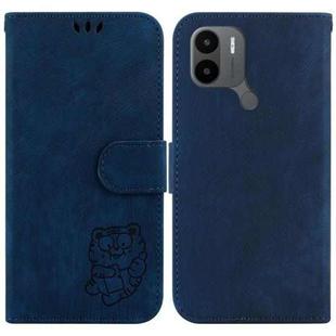 For Xiaomi Redmi A1+ 4G Global Little Tiger Embossed Leather Phone Case(Dark Blue)