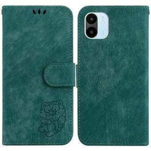 For Xiaomi Redmi A1 / A2 Little Tiger Embossed Leather Phone Case(Green)