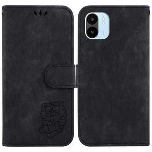 For Xiaomi Redmi A1 / A2 Little Tiger Embossed Leather Phone Case(Black)