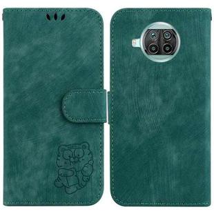 For Xiaomi Mi 10T Lite 5G / Mi 10i 5G Little Tiger Embossed Leather Phone Case(Green)