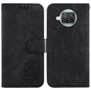 For Xiaomi Mi 10T Lite 5G / Mi 10i 5G Little Tiger Embossed Leather Phone Case(Black)