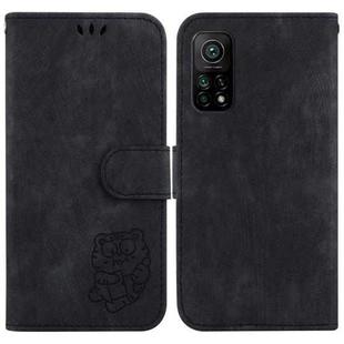 For Xiaomi Mi 10T Pro 5G / Mi 10T 5G Little Tiger Embossed Leather Phone Case(Black)