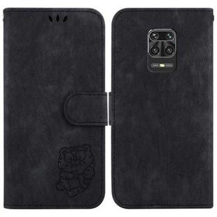 For Redmi Note 9 Pro / 9 Pro Max Little Tiger Embossed Leather Phone Case(Black)