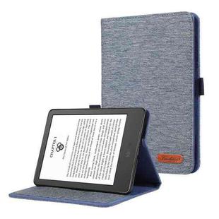 For Lenovo Legion Y700 2023 Horizontal Flip TPU + Fabric PU Leather Tablet Case(Dark Blue)