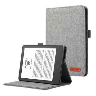 For Lenovo Legion Y700 2023 Horizontal Flip TPU + Fabric PU Leather Tablet Case(Grey)