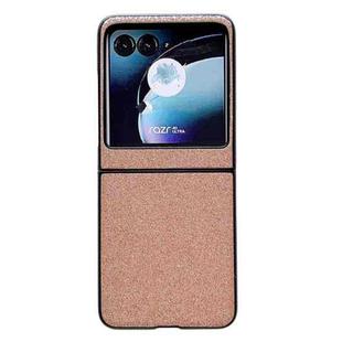 For Motorola Razr 40 Ultra Gradient Color Glitter Shockproof Protective Phone Case(Rose Gold)