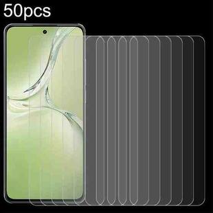 For OPPO K12x / Reno12 F / A3 50pcs 0.26mm 9H 2.5D Tempered Glass Film