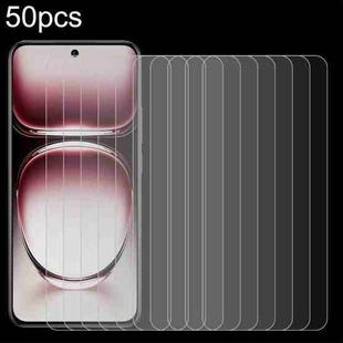 For OPPO Reno12 50pcs 0.26mm 9H 2.5D Tempered Glass Film