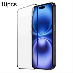 For iPhone 16 10pcs DUX DUCIS 0.33mm 9H Medium Alumina Tempered Glass Film